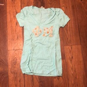 Phi Mu letter shirt